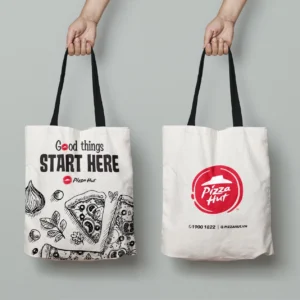 Túi tote in thương hiệu